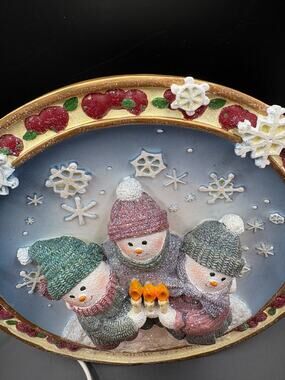 Vintage Light Up Christmas "A Circle Of Friends" Tested/Works